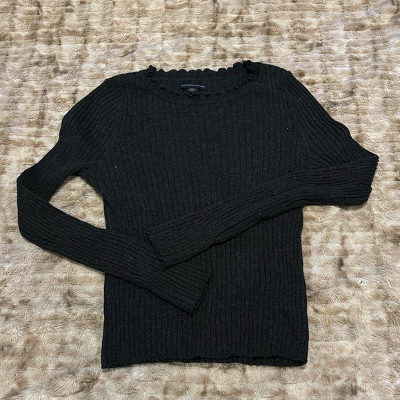 Stretchy ribbed sweater - Picture 1 of 2